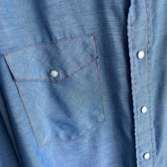 1990s Lightweight Denim Cowboy Shirt by Big Mac