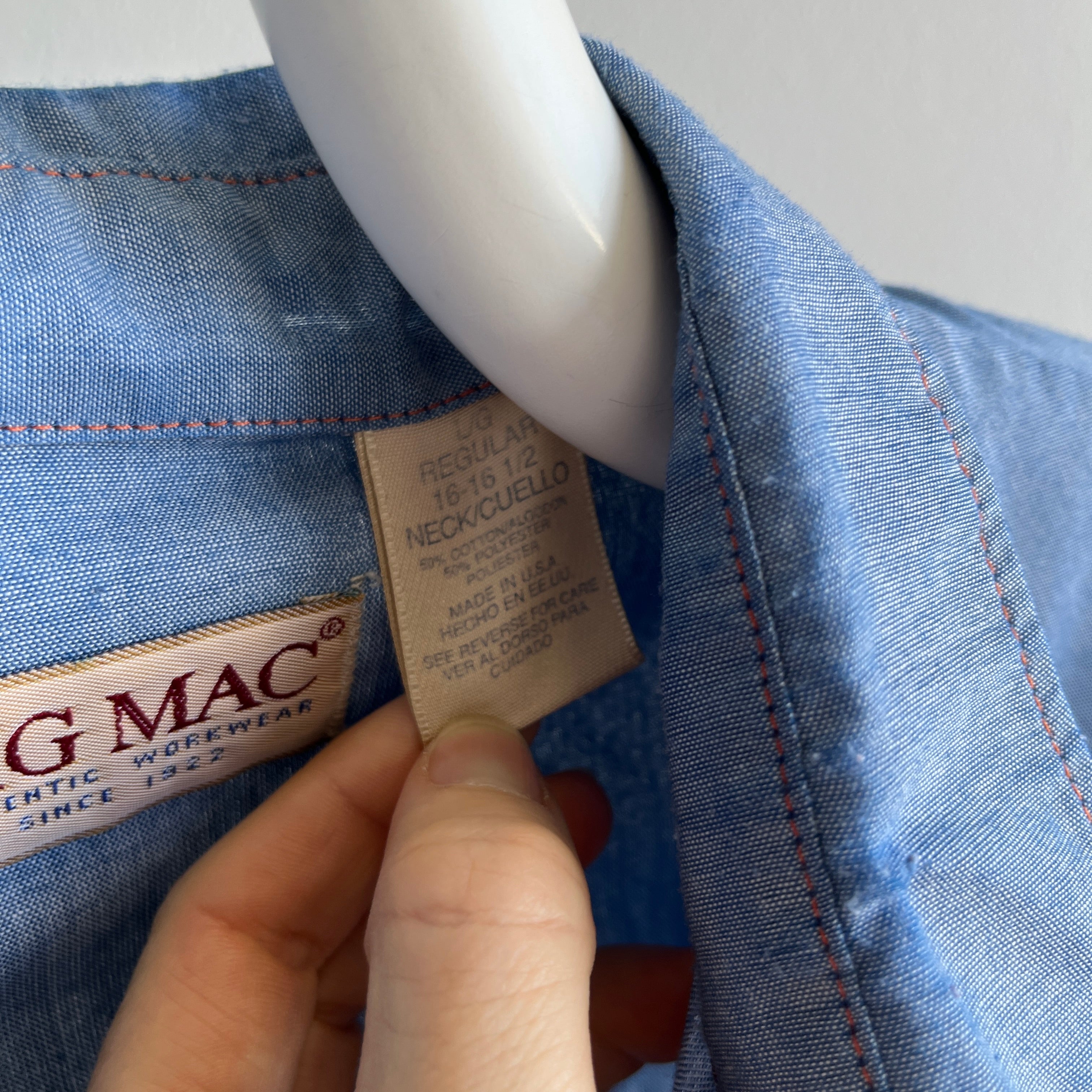 1990s Lightweight Denim Cowboy Shirt by Big Mac