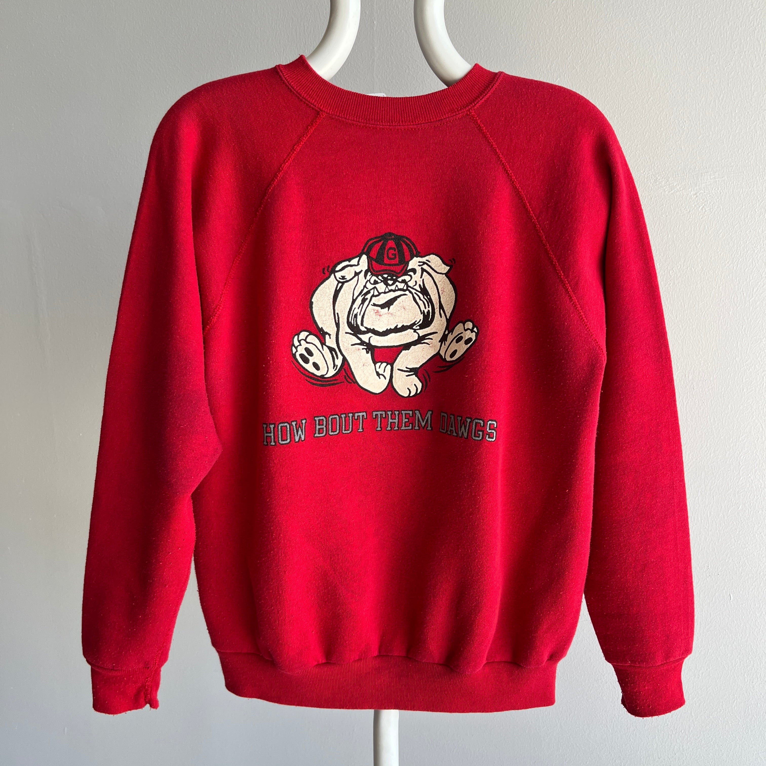 1980s Georgia Bulldogs Front and Back Incredible Sweatshirt
