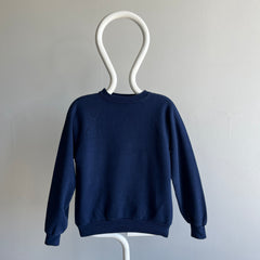 1970/80s Mostly Cotton Navy Raglan - Swwoooooon