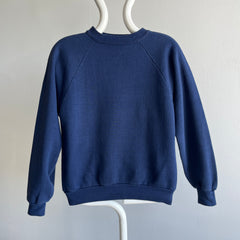 1970/80s Mostly Cotton Navy Raglan - Swwoooooon