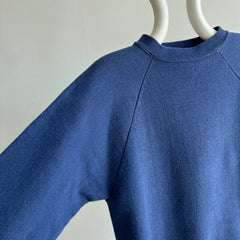 1970/80s Mostly Cotton Navy Raglan - Swwoooooon