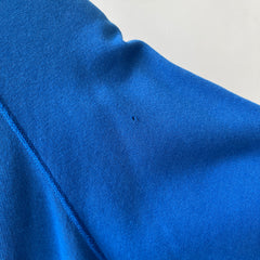 1990s Blank Blue Hanes Raglan Sweatshirt