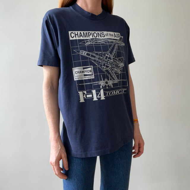 1980s/90s Champions Of The Air F-14 Tomcat T Shirt