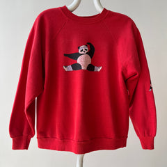 1980s Aerobics Panda Sweatshirt
