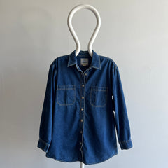 1990s St. John's Bay Denim Shirt - HOLY YES