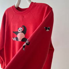 1980s Aerobics Panda Sweatshirt