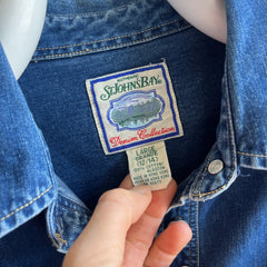 1990s St. John's Bay Denim Shirt - HOLY YES