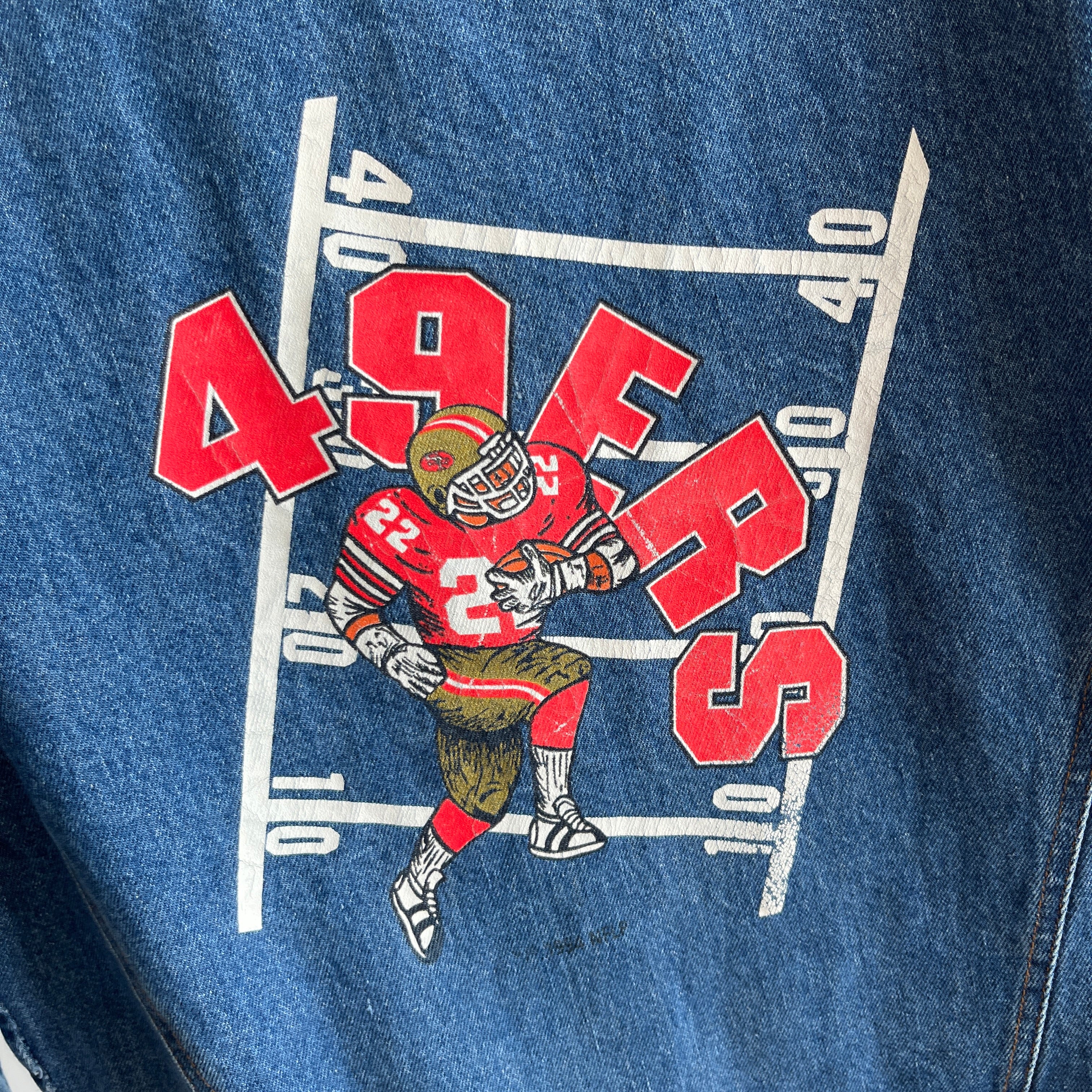 1994 San Francisco 49ers Denim Jean Jacket