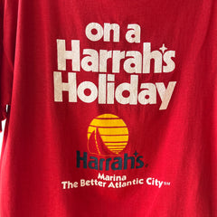 1980s I Got Lucky On A Harrah's Holiday T Shirt