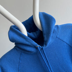 1980s Perfectly Worn Royal Blue Hoodie - Dreamy