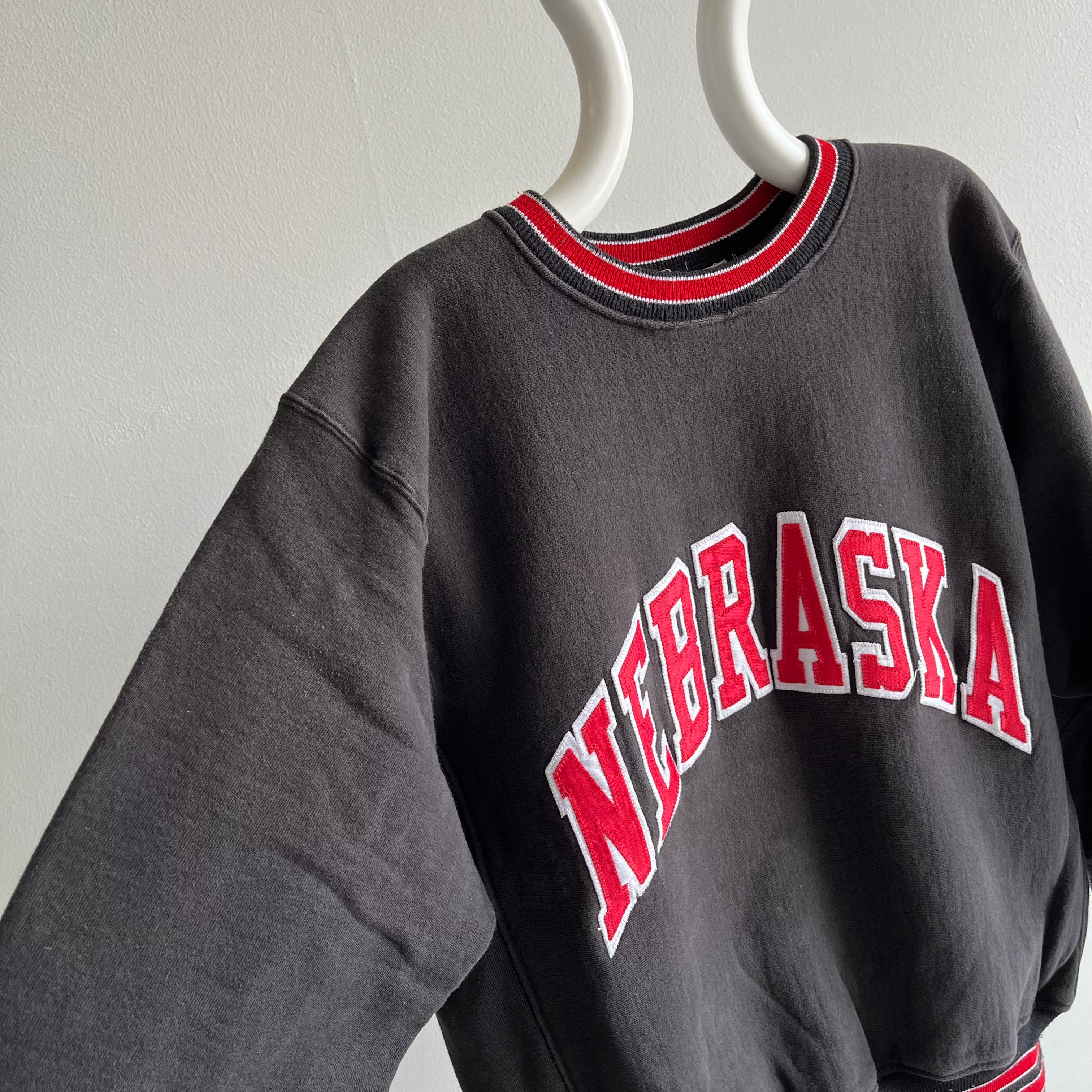 1980s Nebraska Reverse Weave Sweatshirt - Go Corn Huskers!