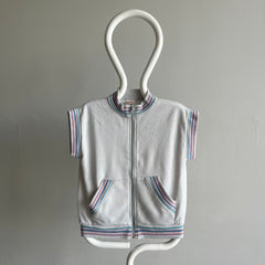 1980s Bassett Walker Super Rare Zip Up Muscle Vest - Swoon