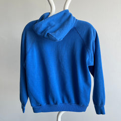 1980s Perfectly Worn Royal Blue Hoodie - Dreamy