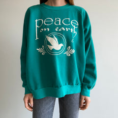 1980s Peace on Earth Sweatshirt - A Beauty