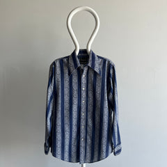 1970s Bandana Lightweight Cotton Button Up Shirt - THIS!!!!