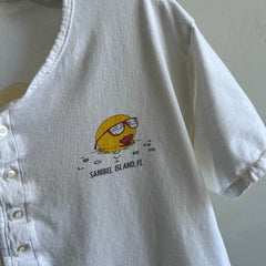 1980s Sanibel Island Short Sleeve Henley T-SHirt by Vuarnet