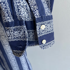 1970s Bandana Lightweight Cotton Button Up Shirt - THIS!!!!