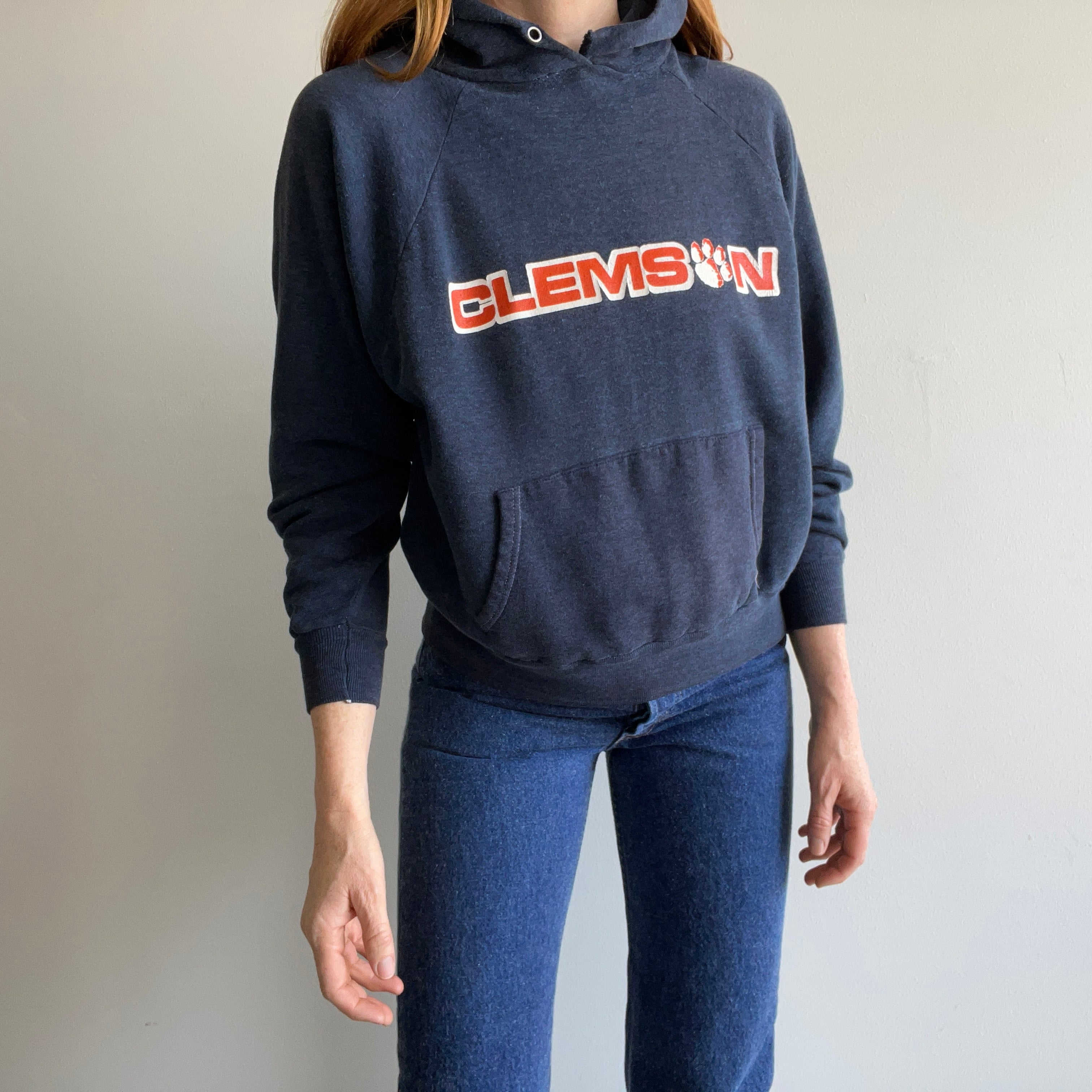 1980s Clemson Tigers Smaller Sized Super Soft Hoodie