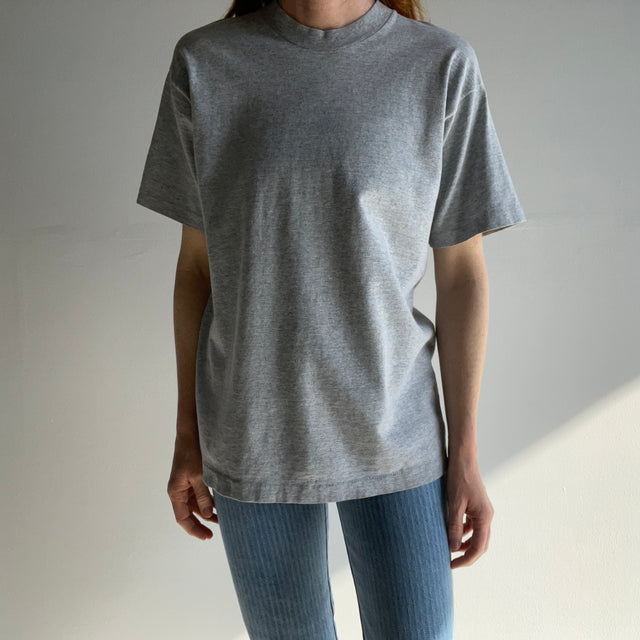 1990s Blank Gray FOTL Cotton T-Shirt