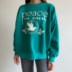 1980s Peace on Earth Sweatshirt - A Beauty