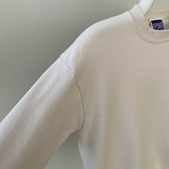 1980s Blank Natural/Off White Sweatshirt