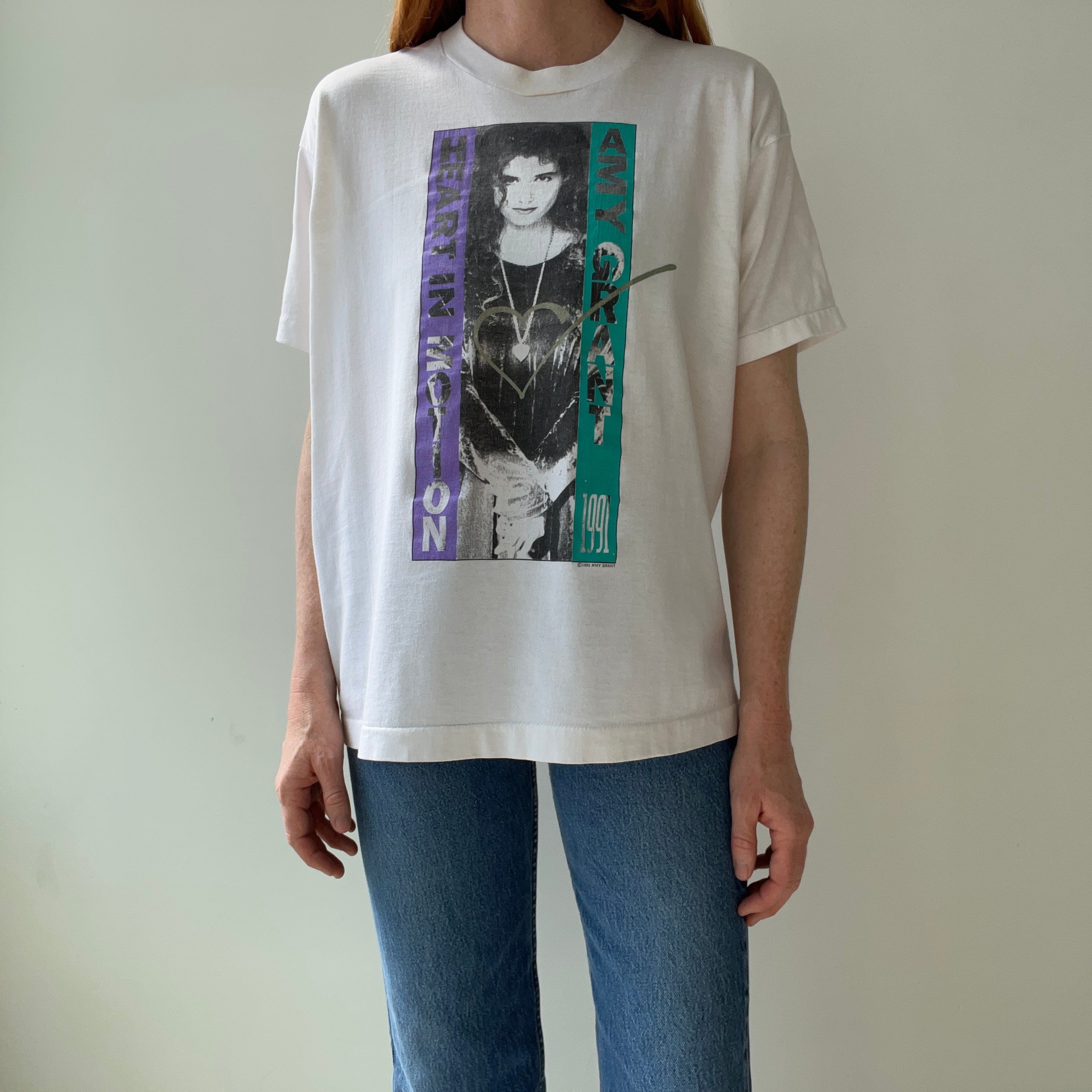 1991 Amy Grant Heart In Motion Tour T-Shirt