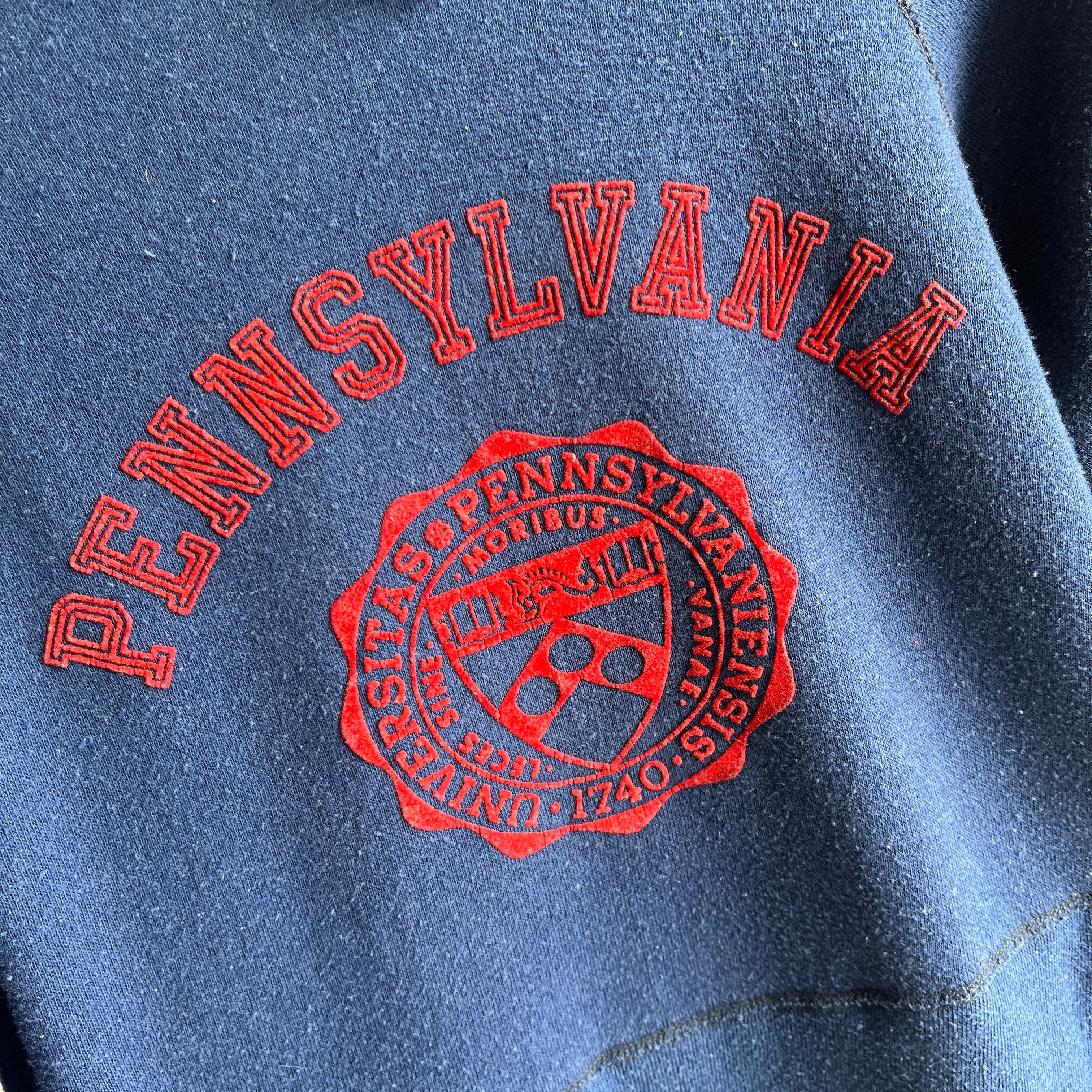 1970/80s University of Pennsylvania Pullover Hoodie by Artex - So Soft