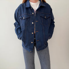 1990s Wrangler Over Dyed Super Soft Denim Jean Jacket