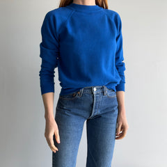 1980s Royal Blue Barely Worn Raglan by Hanes !!!