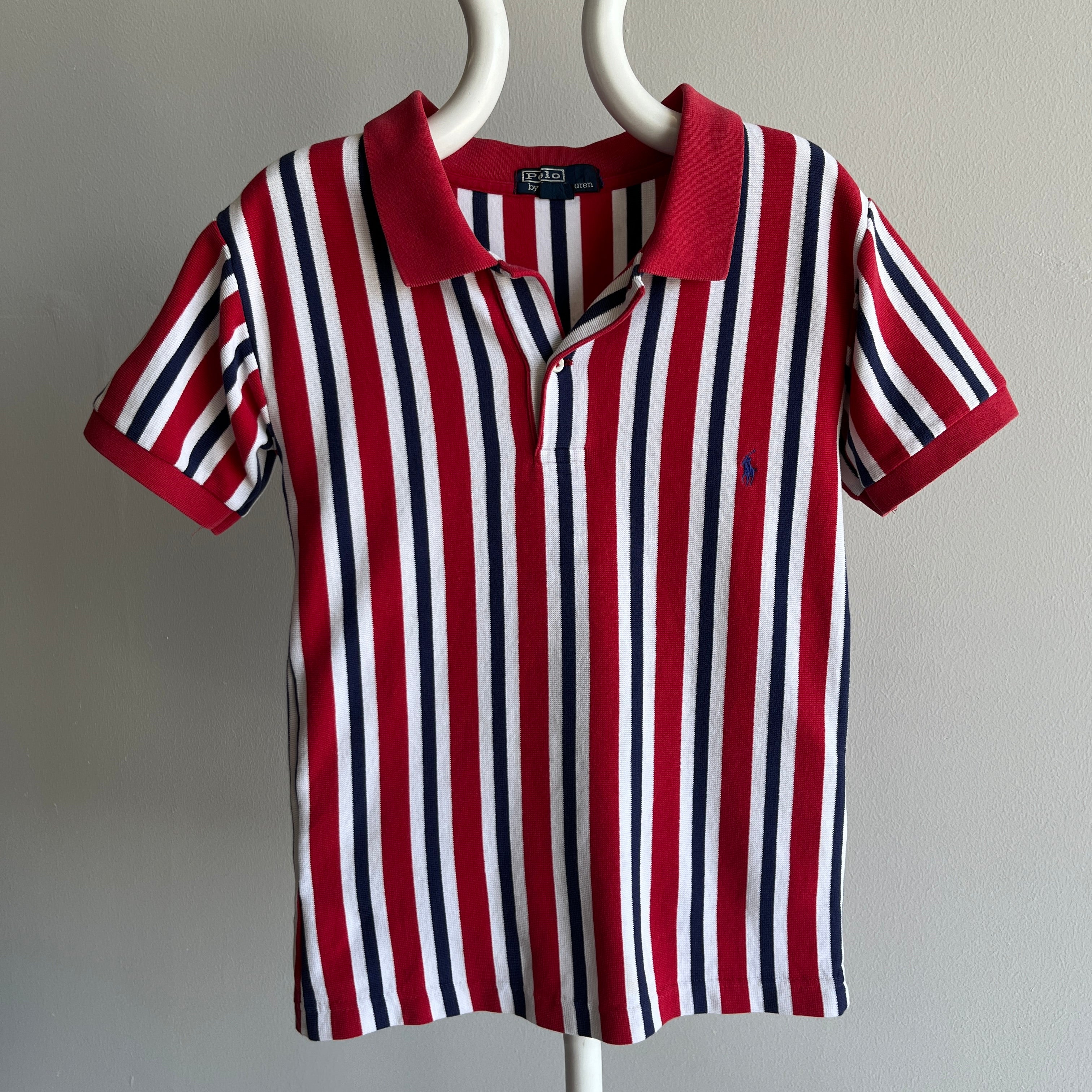 1990/2000s Red, White and Blue Ralph Lauren Polo Shirt