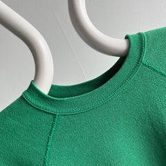 1990s Irish Spring Green Raglan Sweatshirt by Tultex