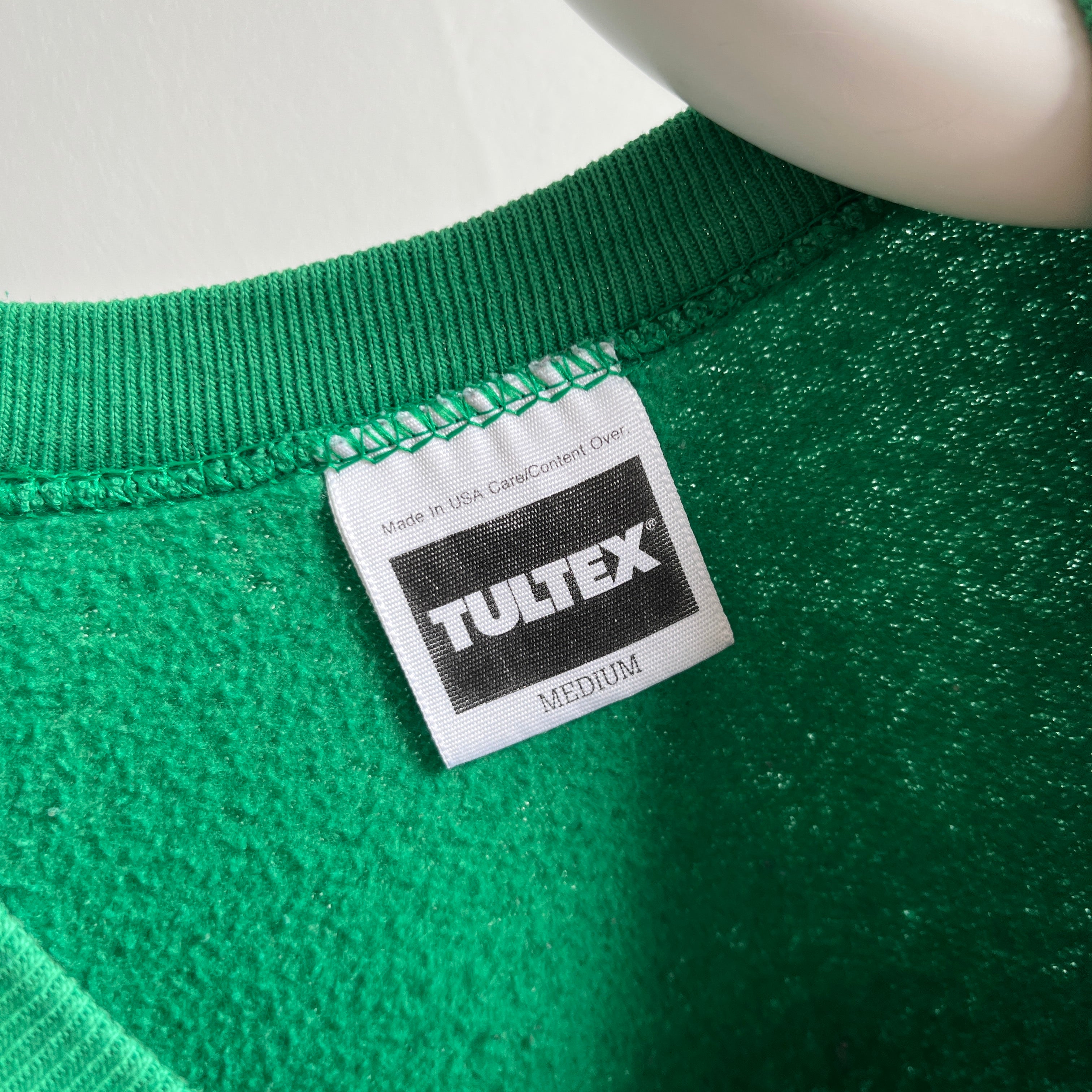 1990s Irish Spring Green Raglan Sweatshirt by Tultex