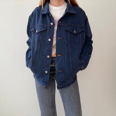 1990s Wrangler Over Dyed Super Soft Denim Jean Jacket