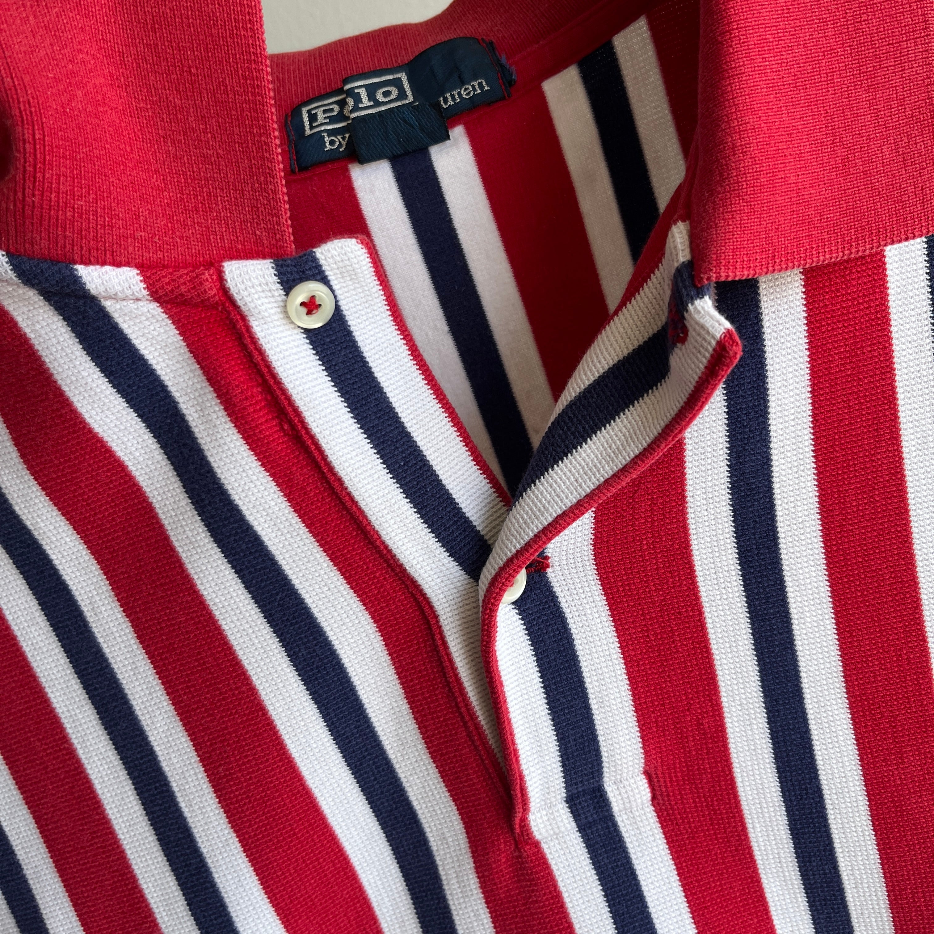 1990/2000s Red, White and Blue Ralph Lauren Polo Shirt