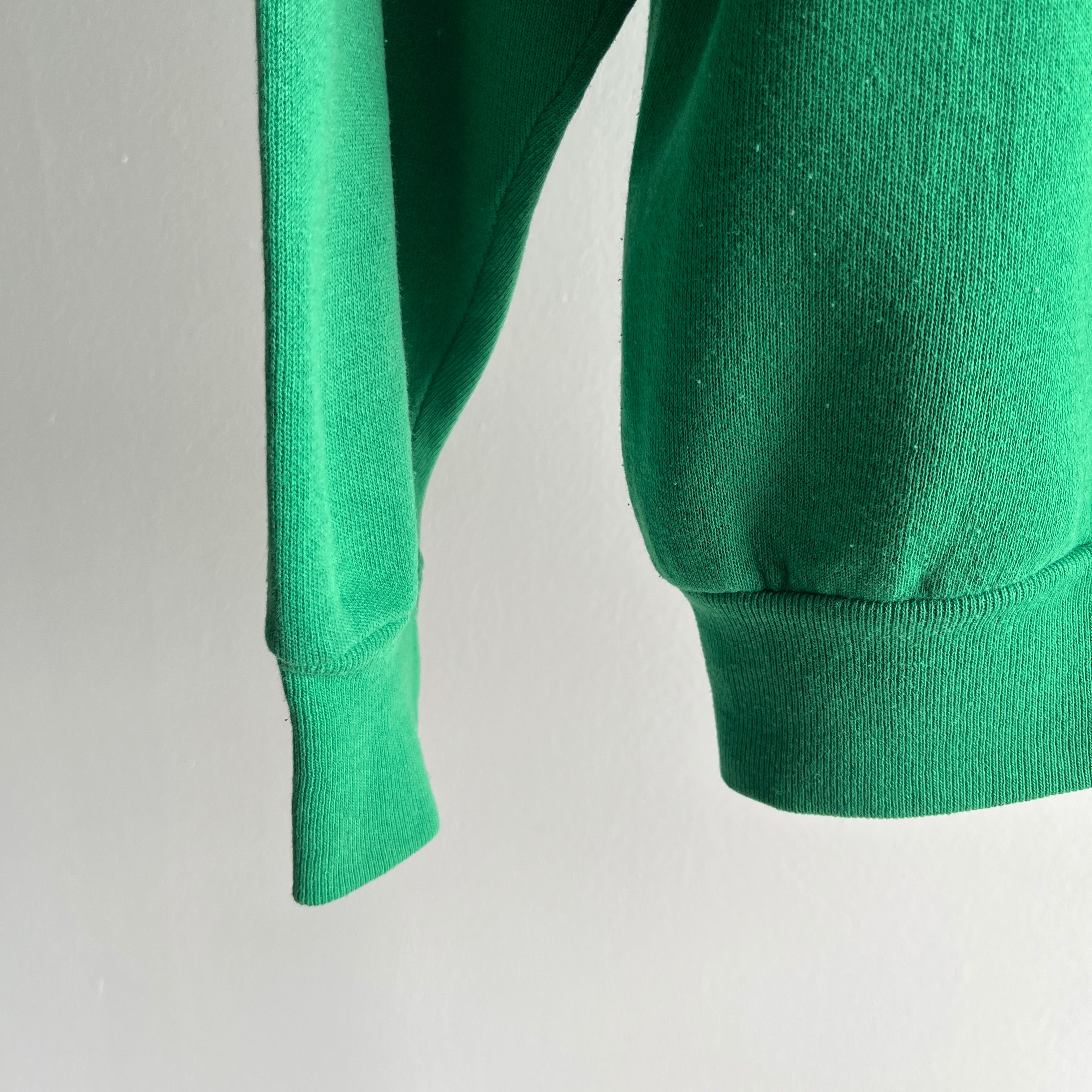 1990s Irish Spring Green Raglan Sweatshirt by Tultex