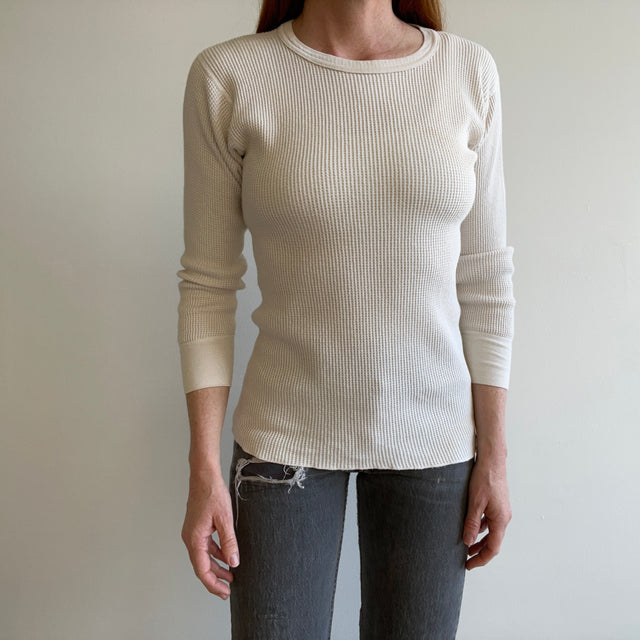 1970s "Dusty White" Cotton Thermal