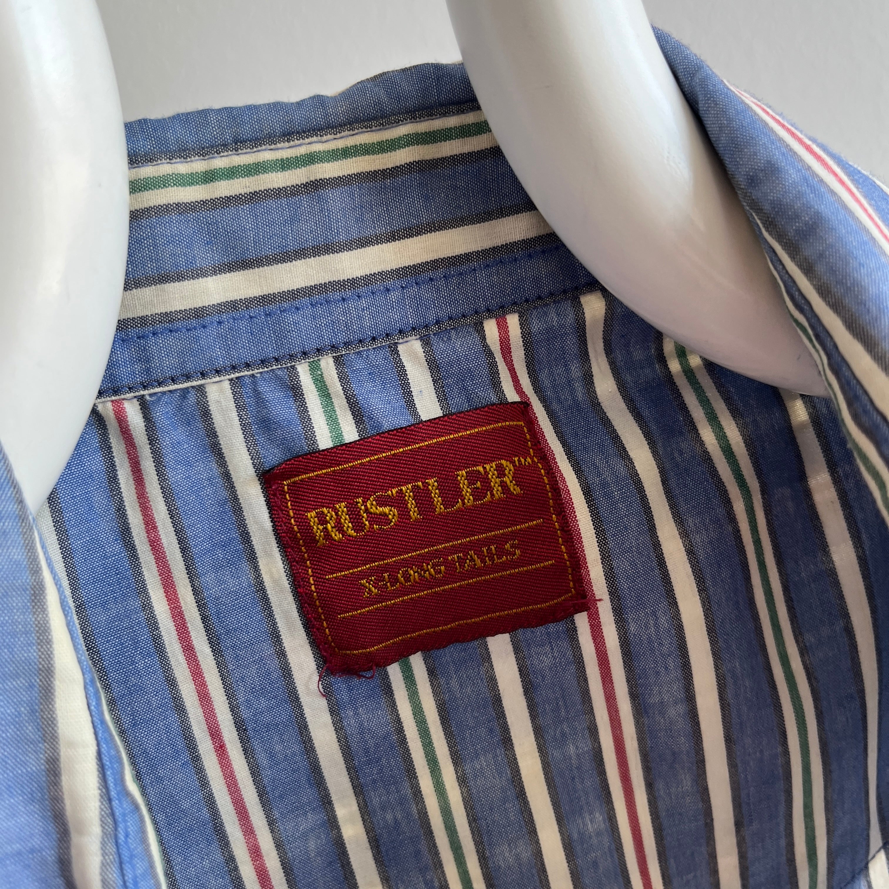 1980/90s Rustler Short Sleeve Striped Western Shirt