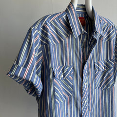 1980/90s Rustler Short Sleeve Striped Western Shirt