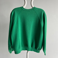 1990s Irish Spring Green Raglan Sweatshirt by Tultex