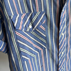 1980/90s Rustler Short Sleeve Striped Western Shirt