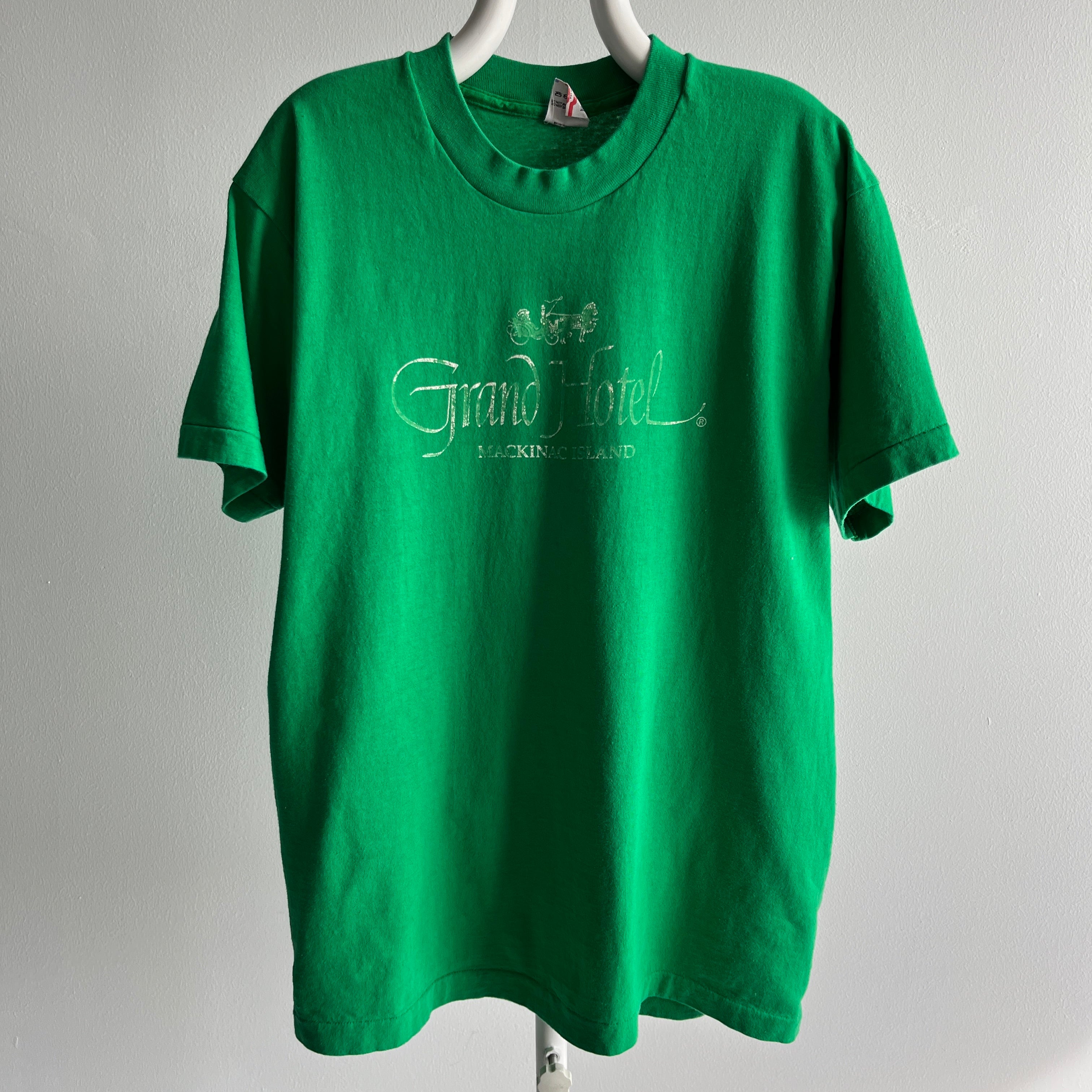 1980s Grand Hotel Mackinac Island Cotton T-Shirt by FOTL