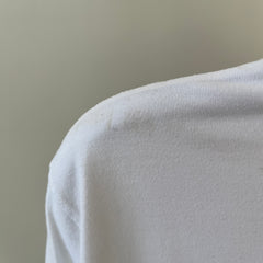 1990s Blank White Henley T-Shirt