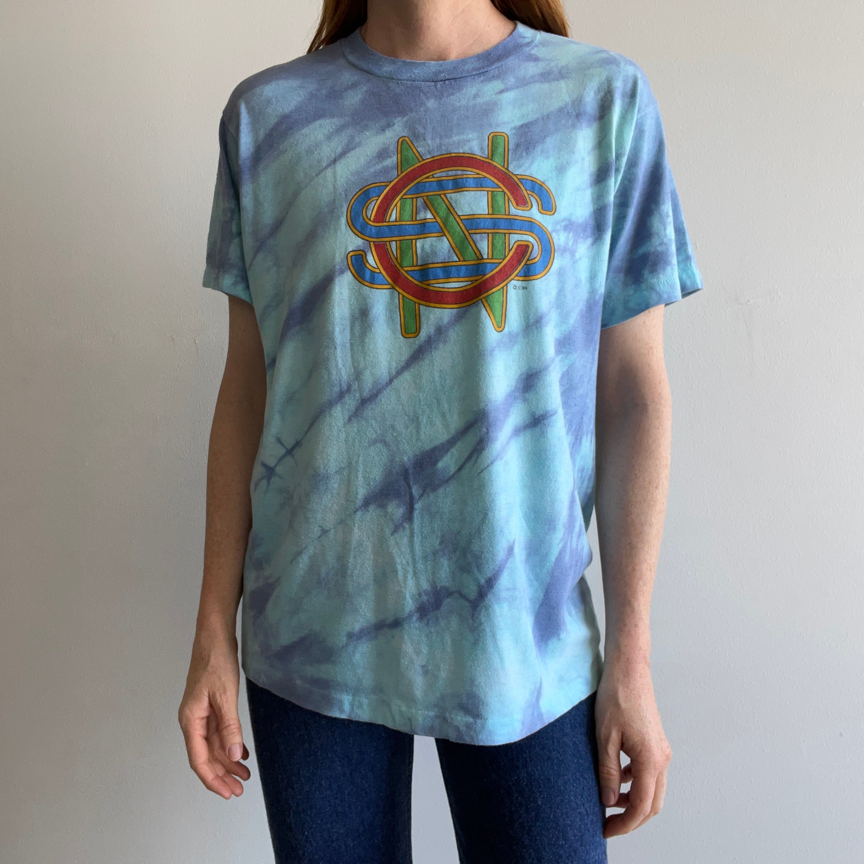 1970s Crosby, Stills and Nash Tie Dye T-Shirt