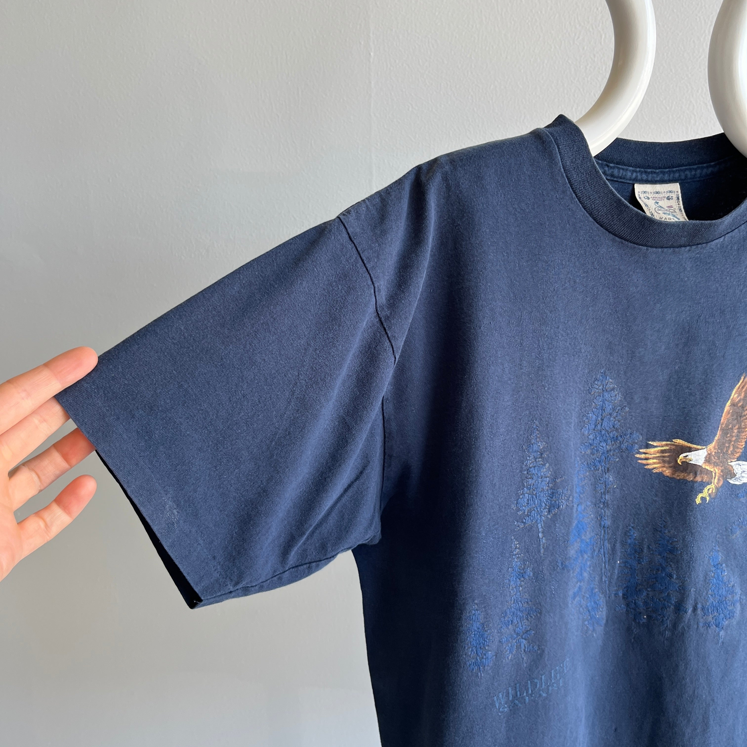 1990s Wildlife Safari Eagle Cotton T-Shirt