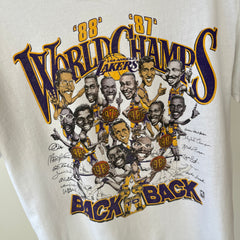 1987-88 Lakers World Champs Collectible T-Shirt