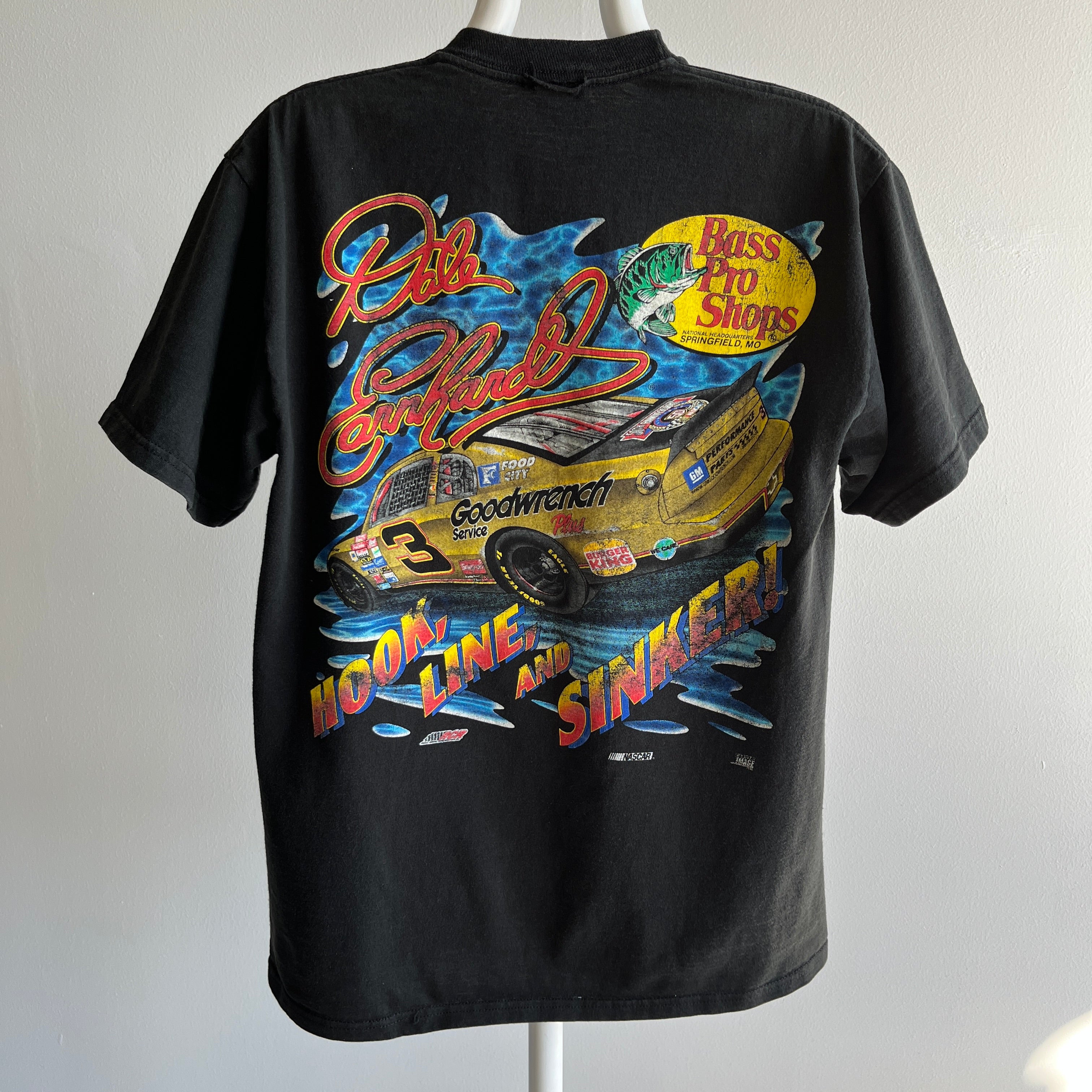 2000s NASCAR Dale Earnhardt Bass Pro Shops Front and Back T-Shirt – Red  Vintage Co