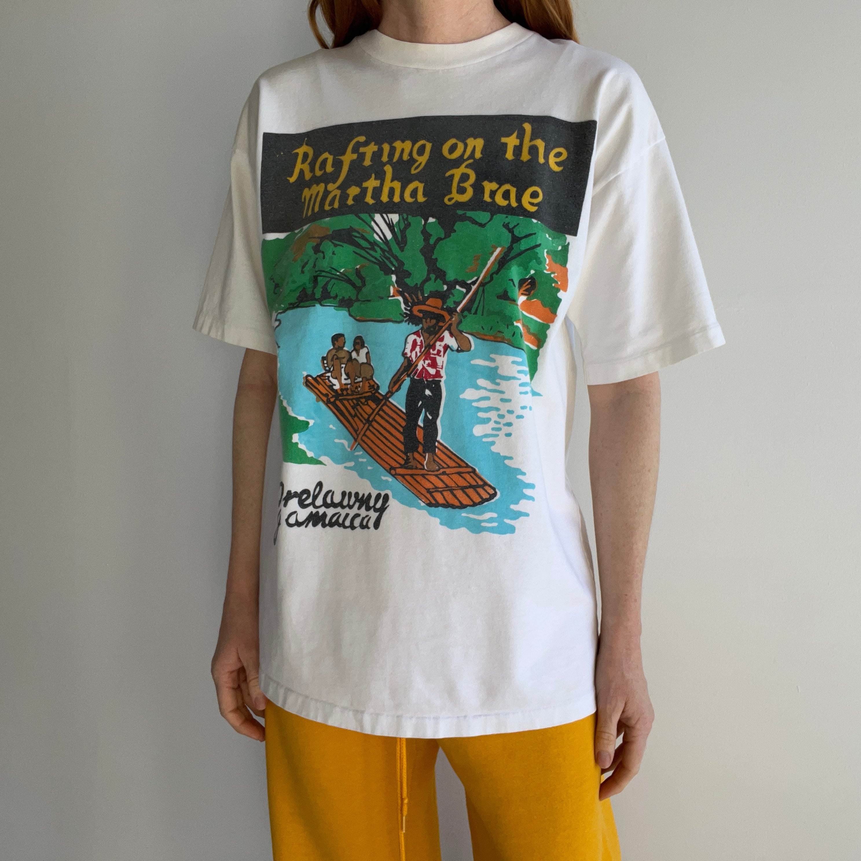 1990s Rafting on The Martha Brae - Jamaica Tourist T-Shirt