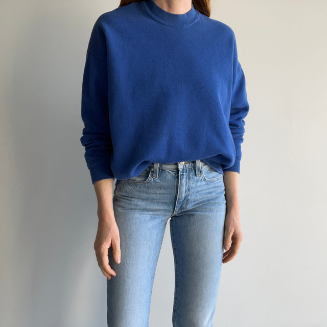 1980s Soft Blank Dodger aka Royal Blue Sweatshirt by Jerzees