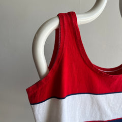 1970s Red White and Blue Soft Cotton Tank